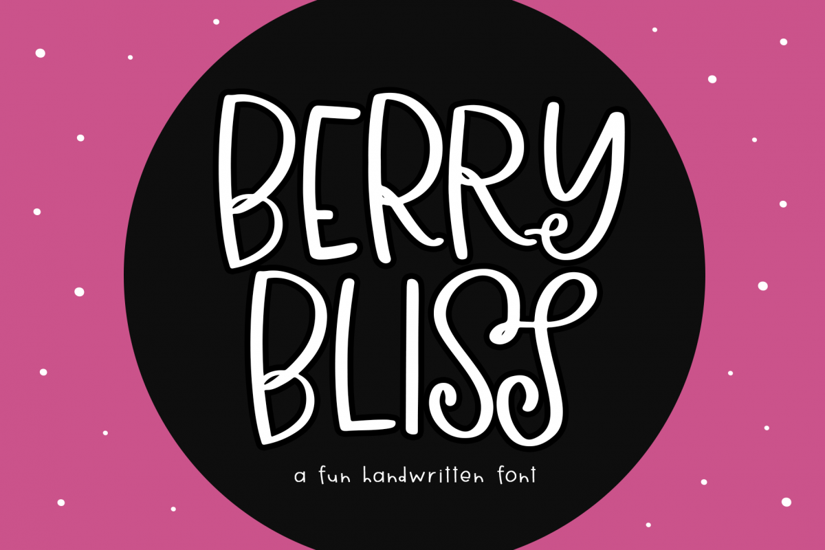 Berry Bliss - A Fun Handwritten Font example image 1