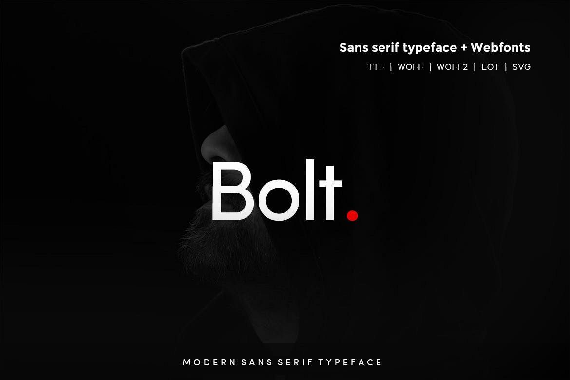 Bolt Sans - Modern Typeface and WebFont example image 1