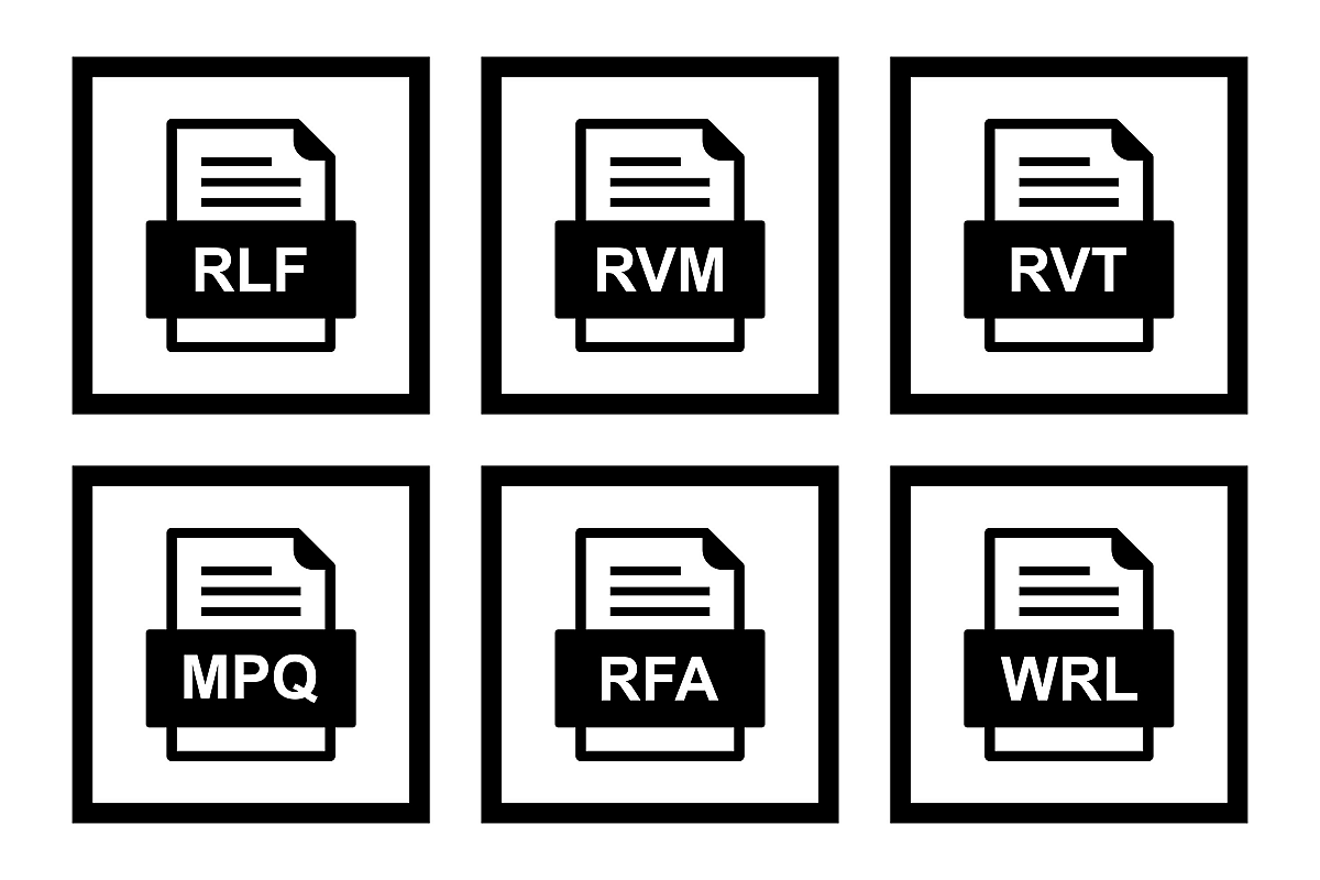 Set Of File Formats Icons example image 1