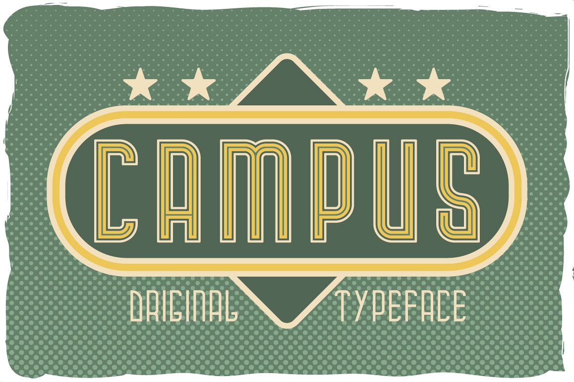 Campus typeface example image 1