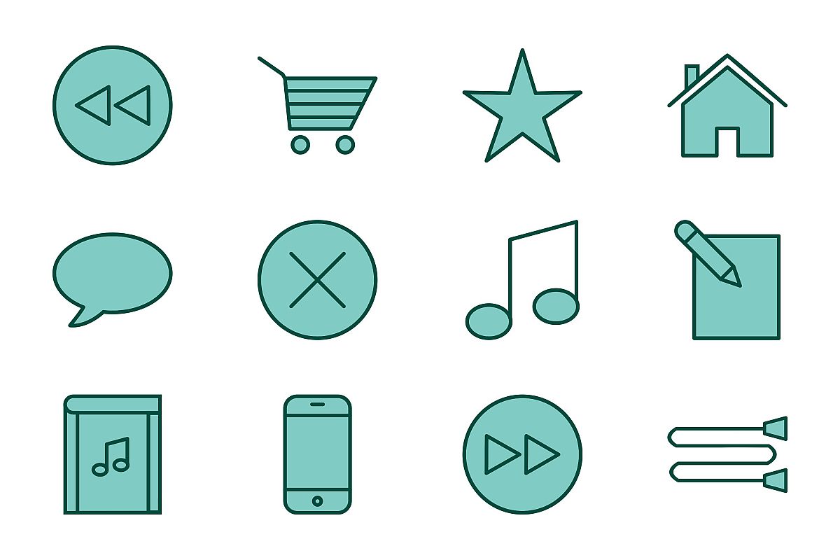 Set Of Multimedia Icons example image 1