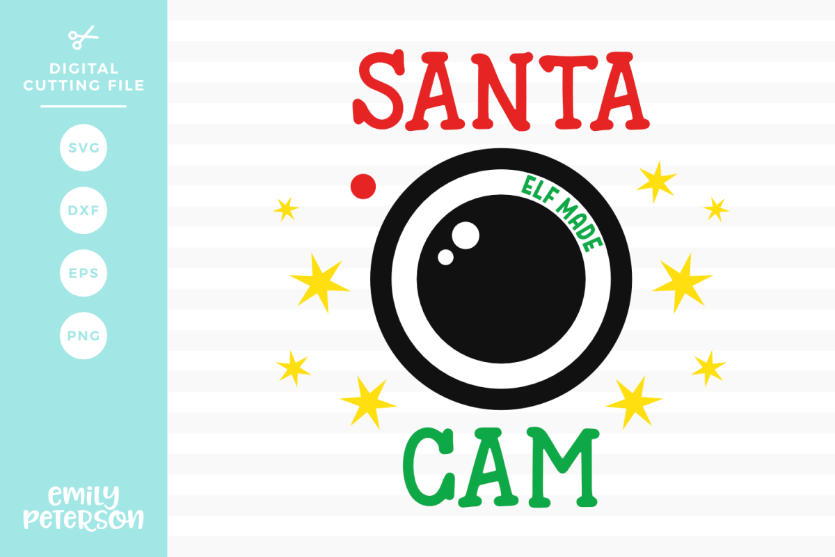 Santa Cam SVG DXF EPS PNG example image 1