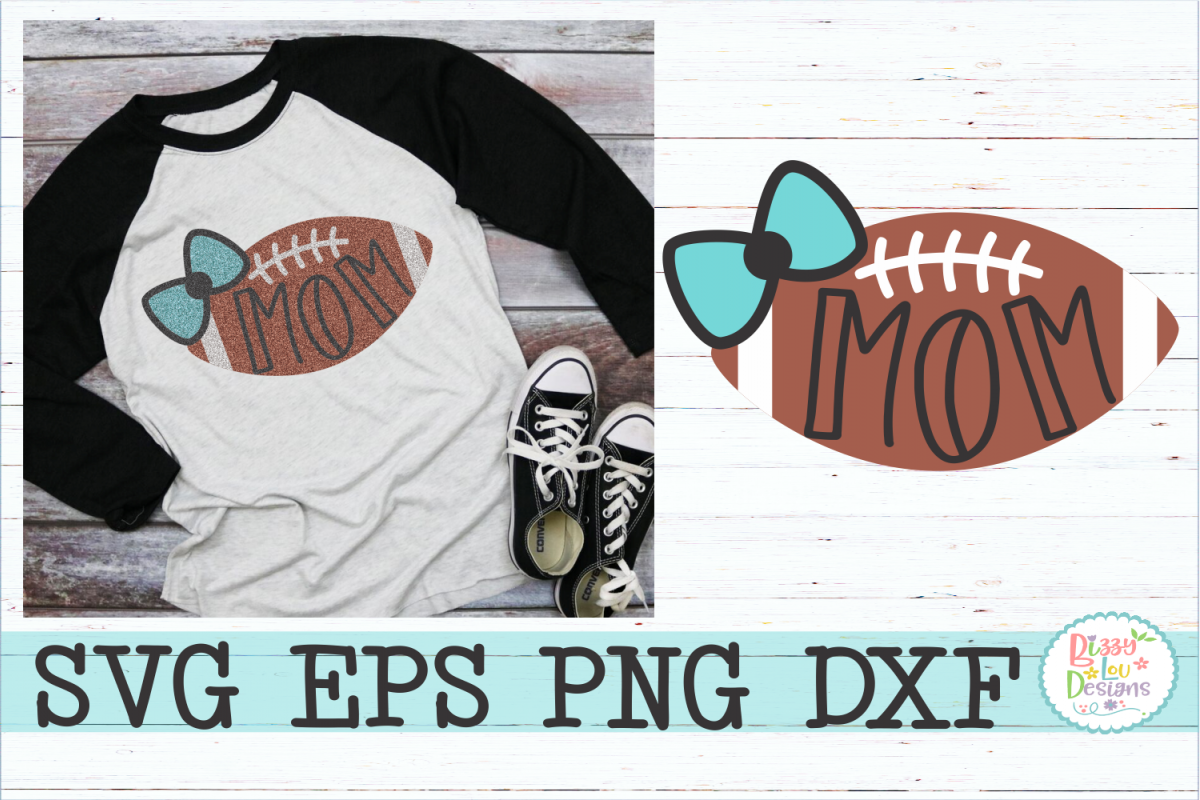Mom Football with Bow example image 1