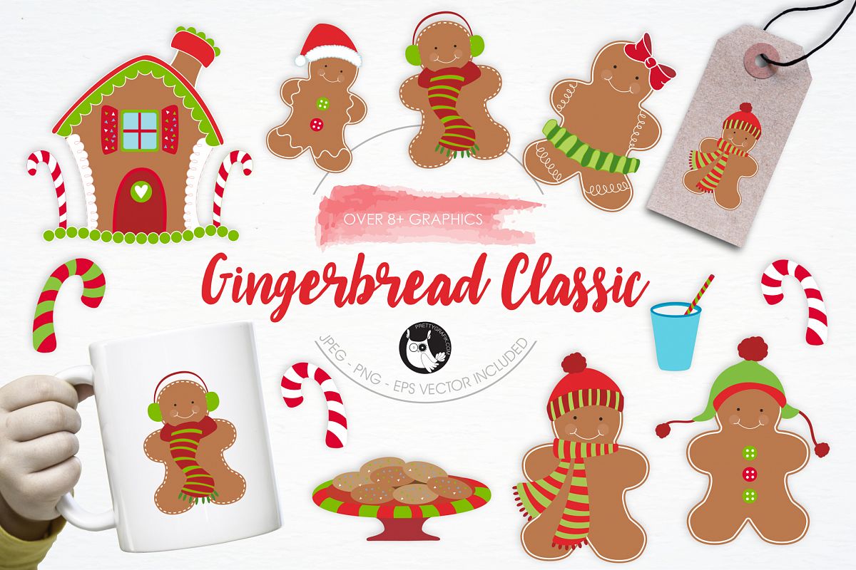 Gingerbread Classic graphics and illustrations example image 1