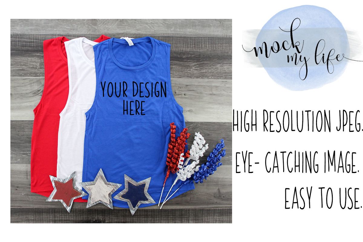 Bella Canvas Mockup / Patriotic / Independence Day example image 1