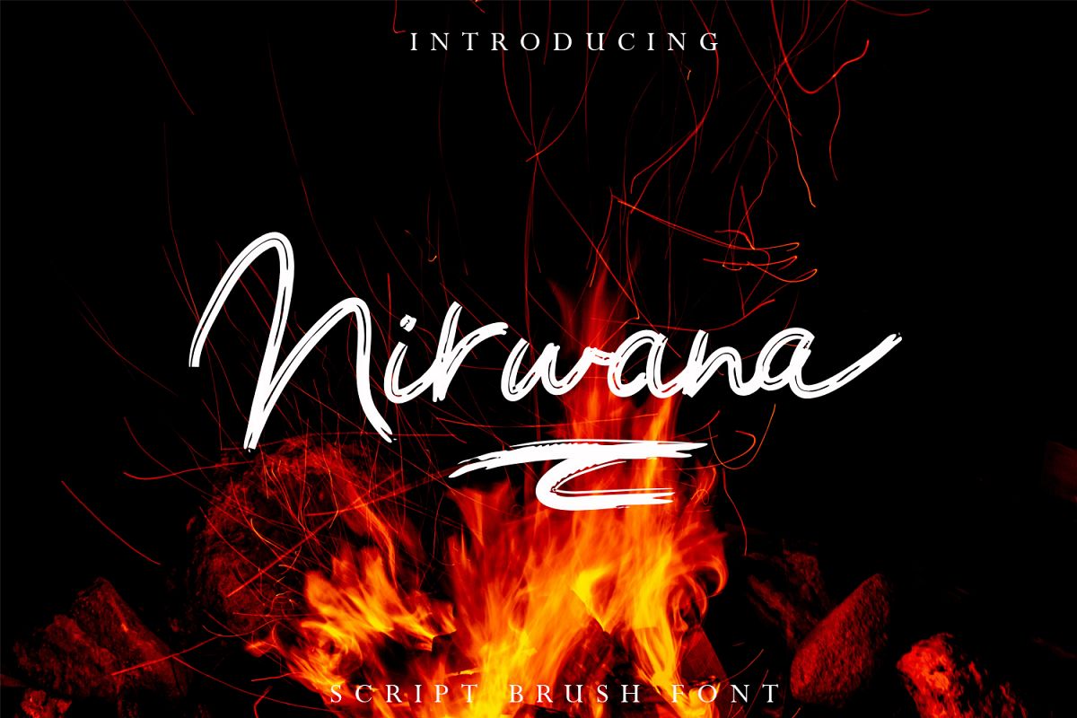 Nirwana Script Font example image 1