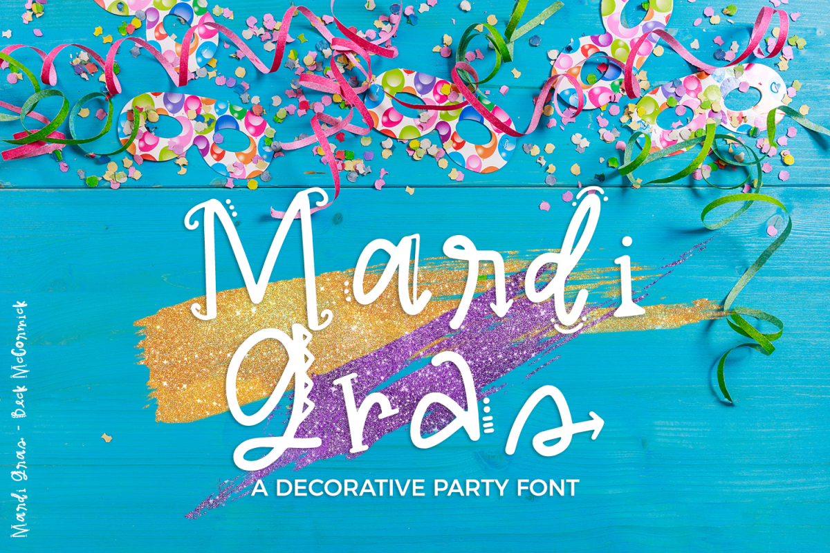 Mardi Gras Party Sans Font example image 1
