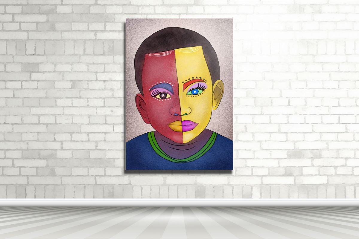 The two face of boy example image 1