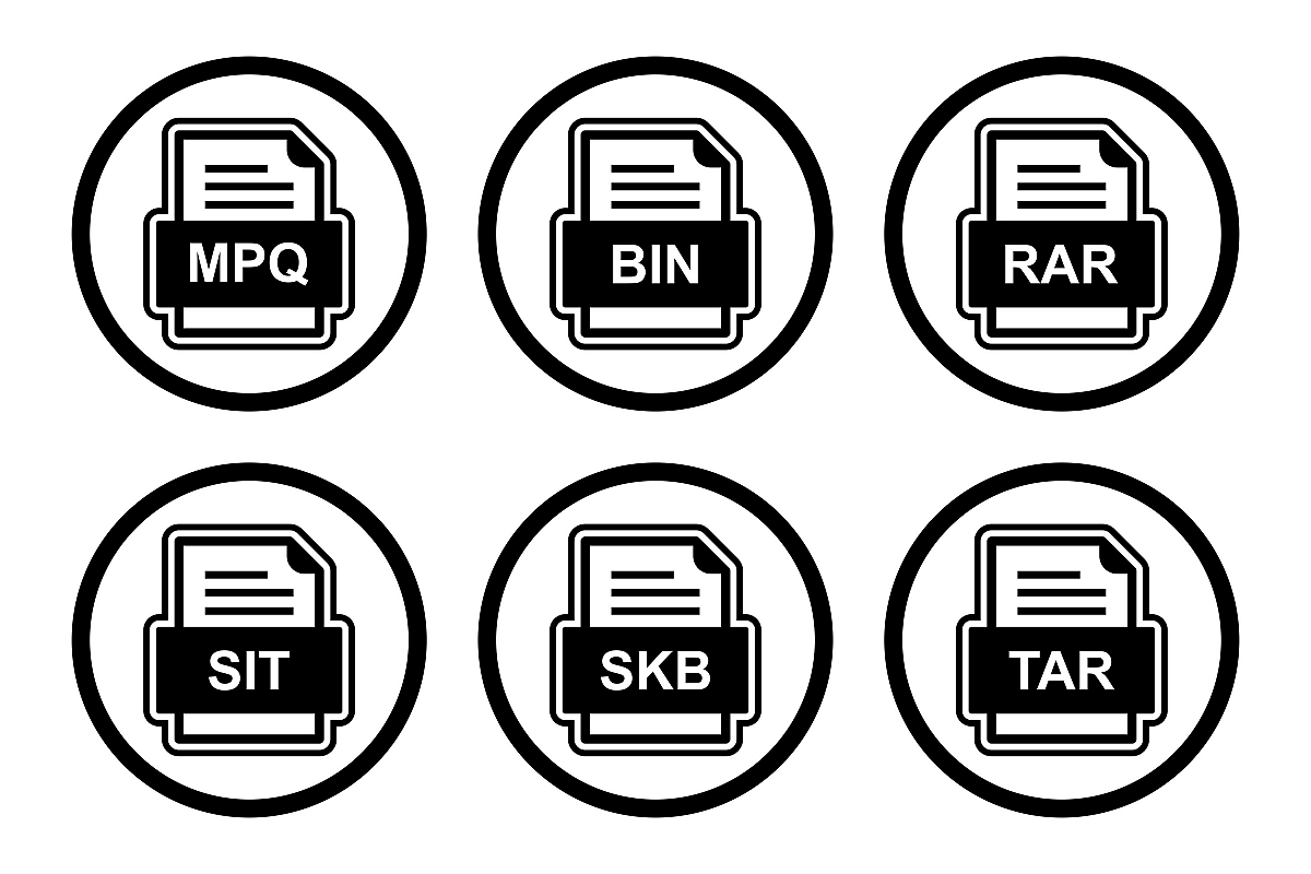 Set Of File Formats Icons example image 1