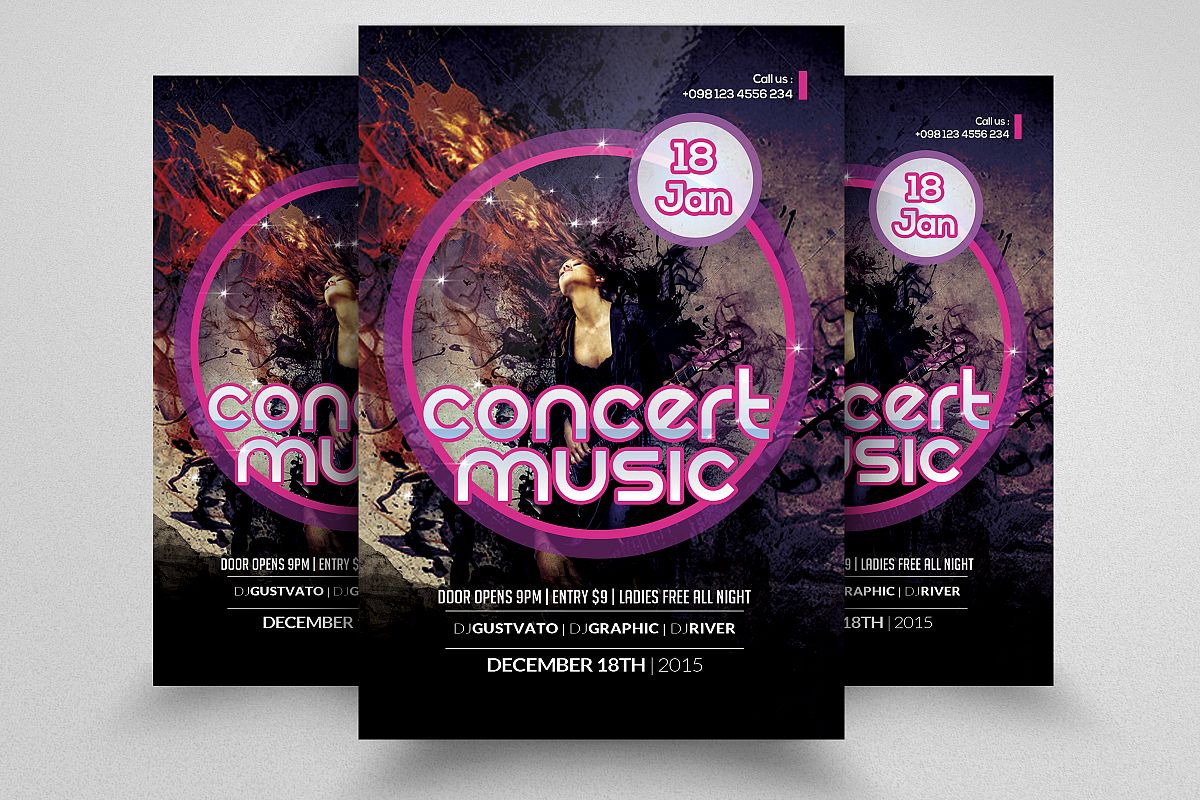 Music Band Concert Flyer example image 1