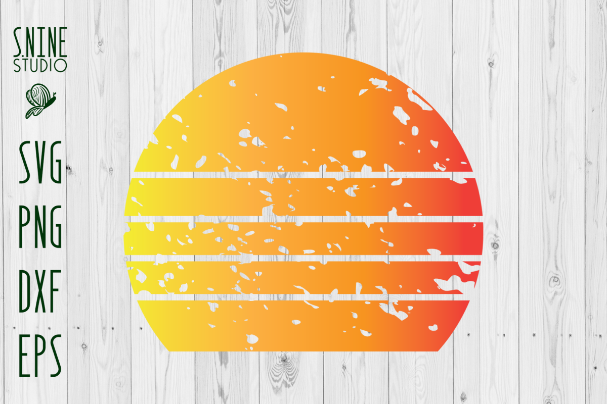 Download Free SVG Cut File - Today's Treasures - Sunset Colors - Vinta...