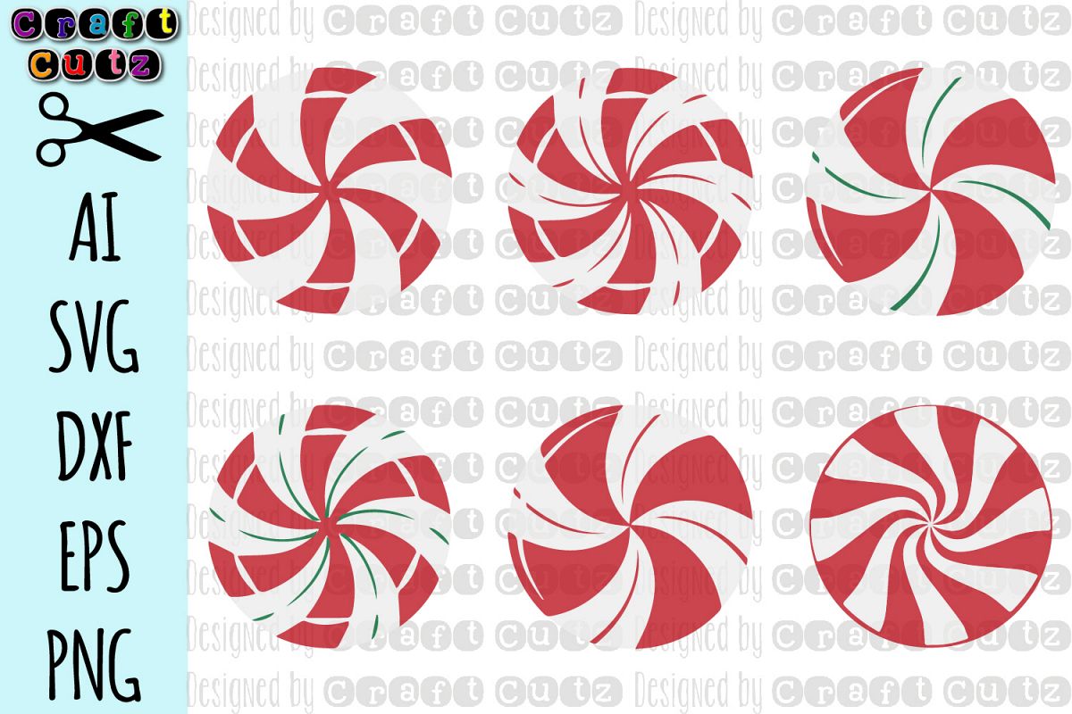 Peppermint Candy Svg Christmas Decoration Candy Land