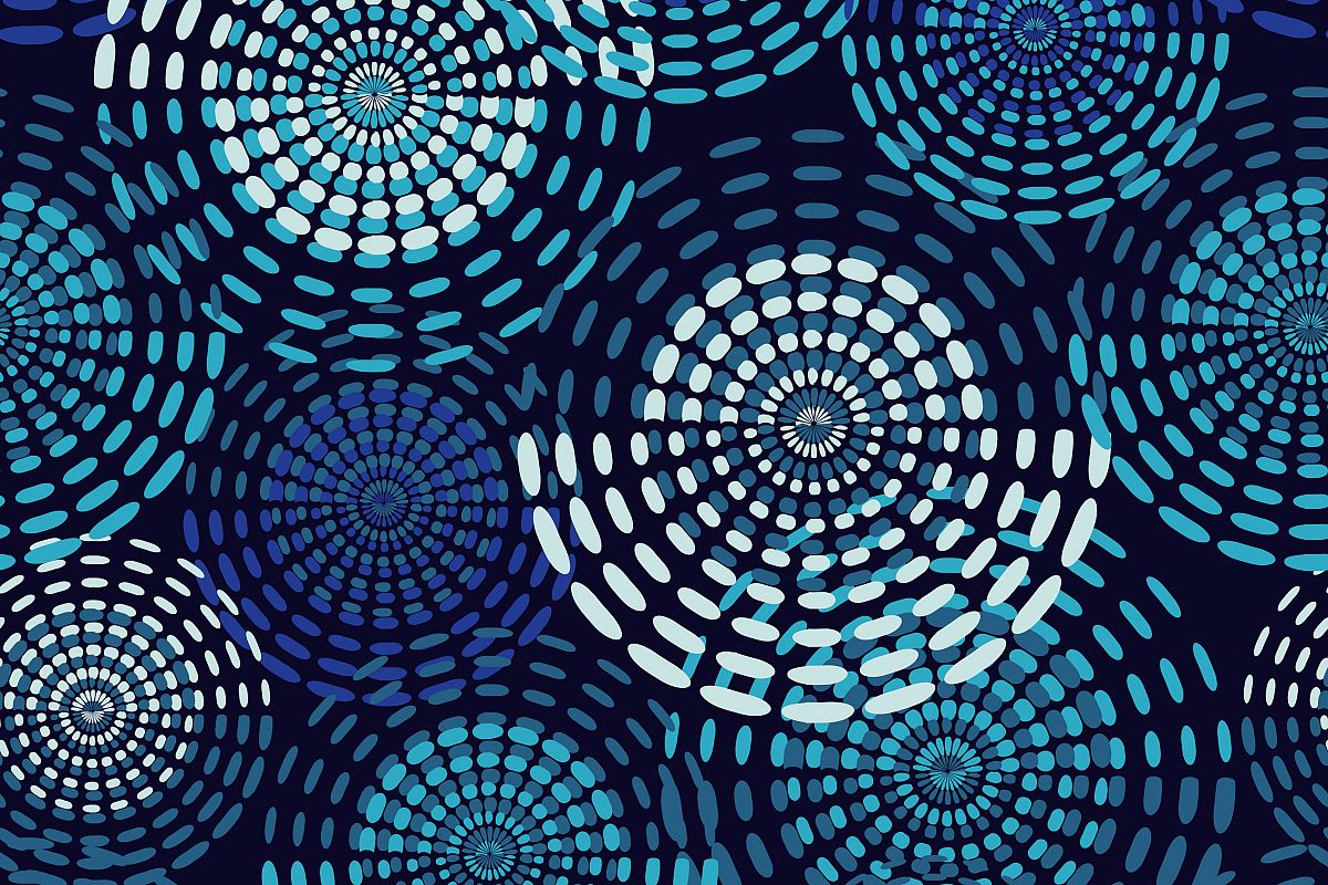 Polka dot seamless pattern. Dotted circle. Vector illustration. Textile rapport. example image 1