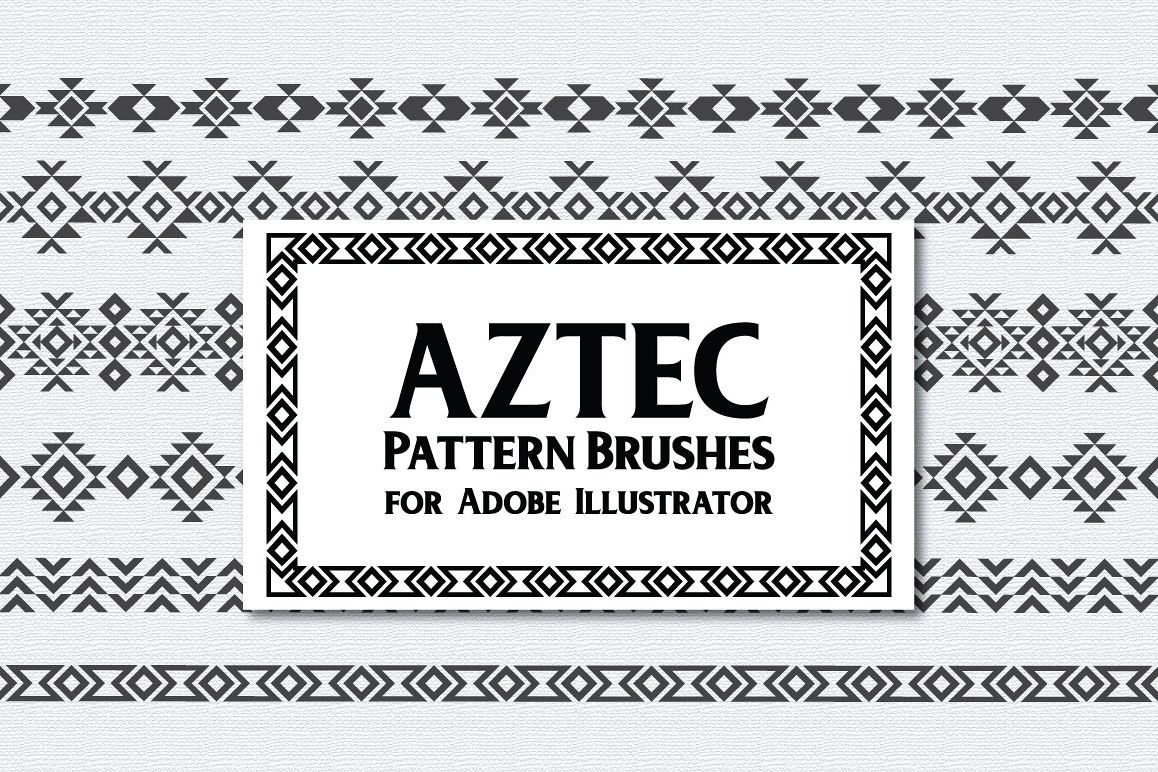 Aztec Pattern Brushes example image 1