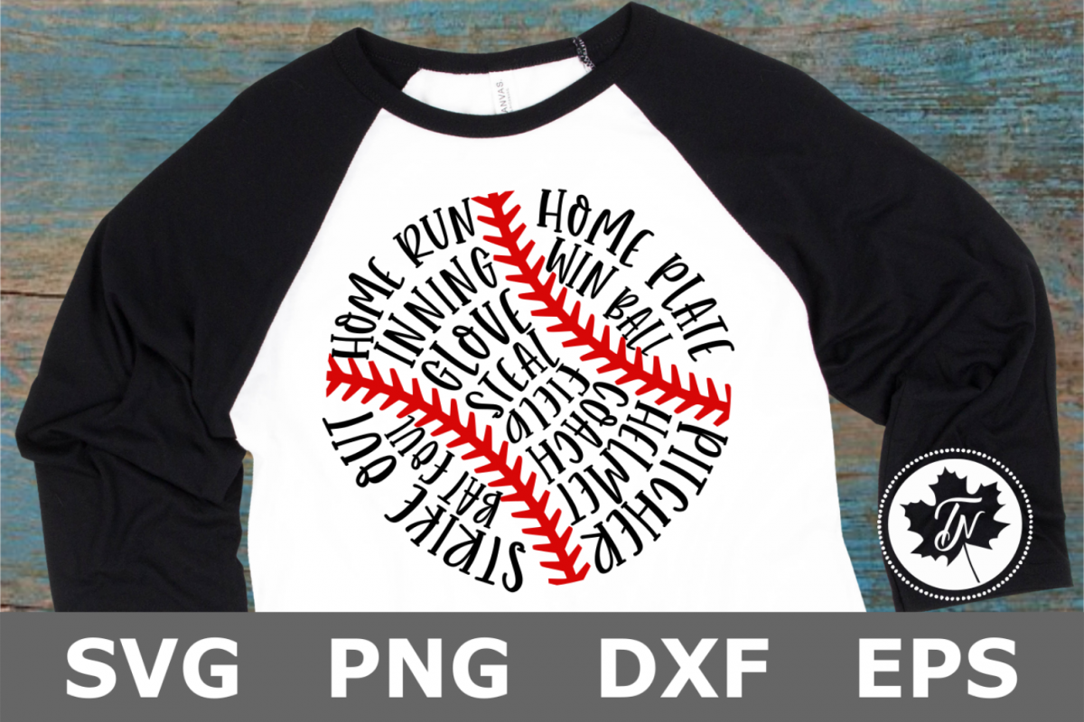 Baseball Words - A Sports SVG Cut File example image 1