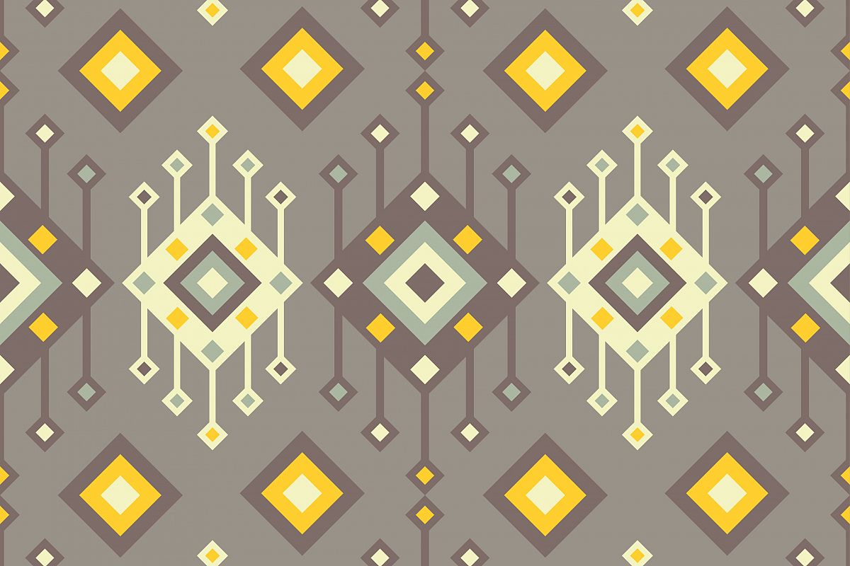 Ethnic boho seamless pattern. Retro motif. Vector illustration. example image 1