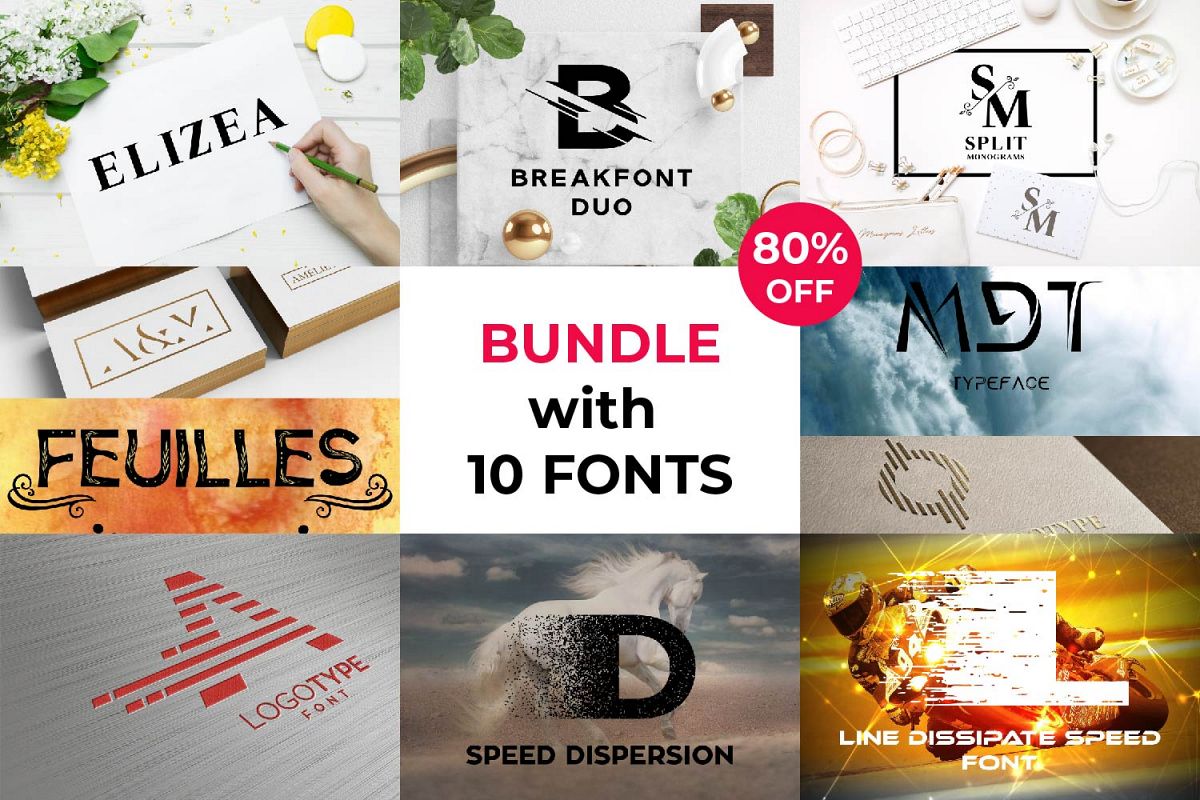 Ultimate Bundle with 10 Fonts example image 1