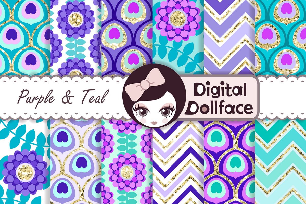 Peacock Digital Paper example image 1