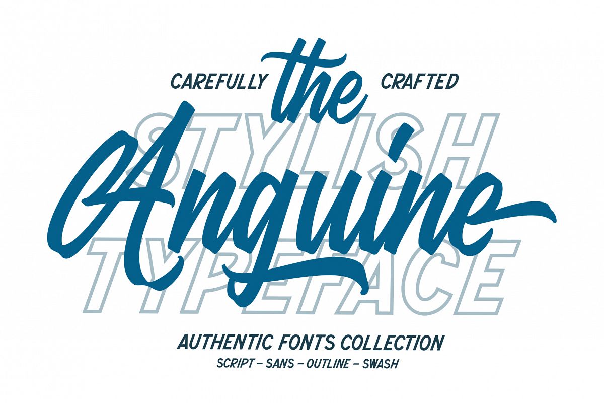 Anguine - Stylish Typeface example image 1