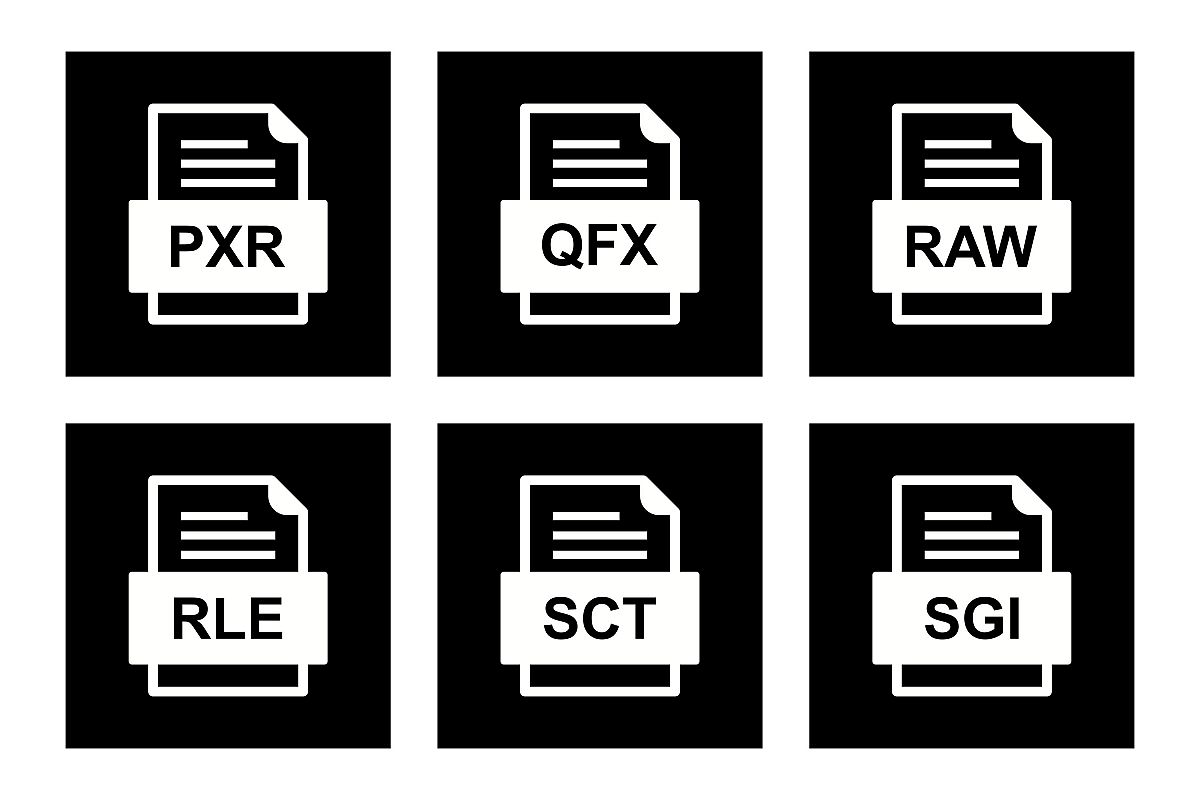 Set Of File Formats Icons example image 1