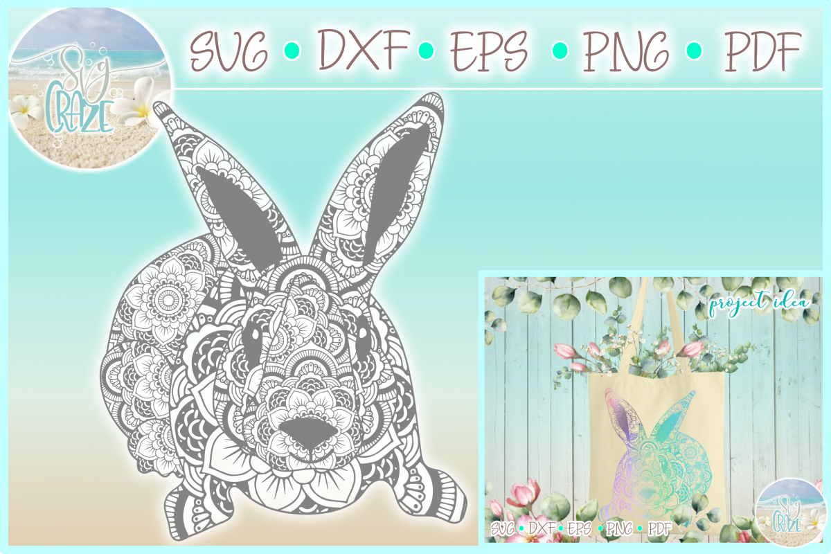 Download Layered Easter Bunny Mandala Svg Printable - Layered SVG Cut File - Free Download Font - Best ...