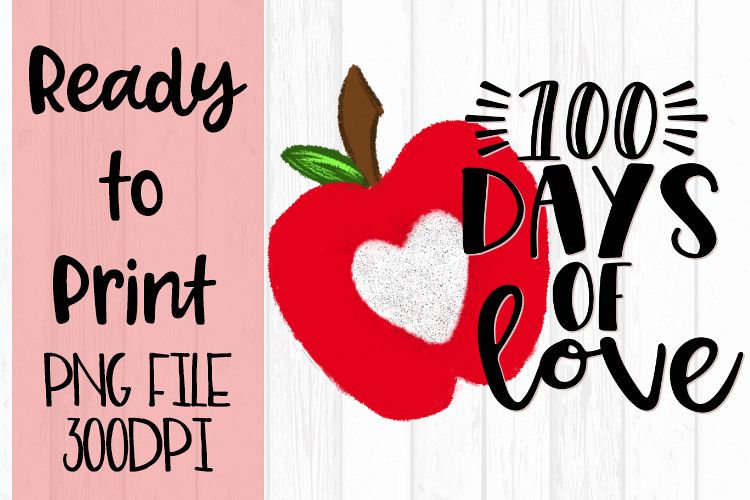 100 Days of Love Ready to Print example image 1