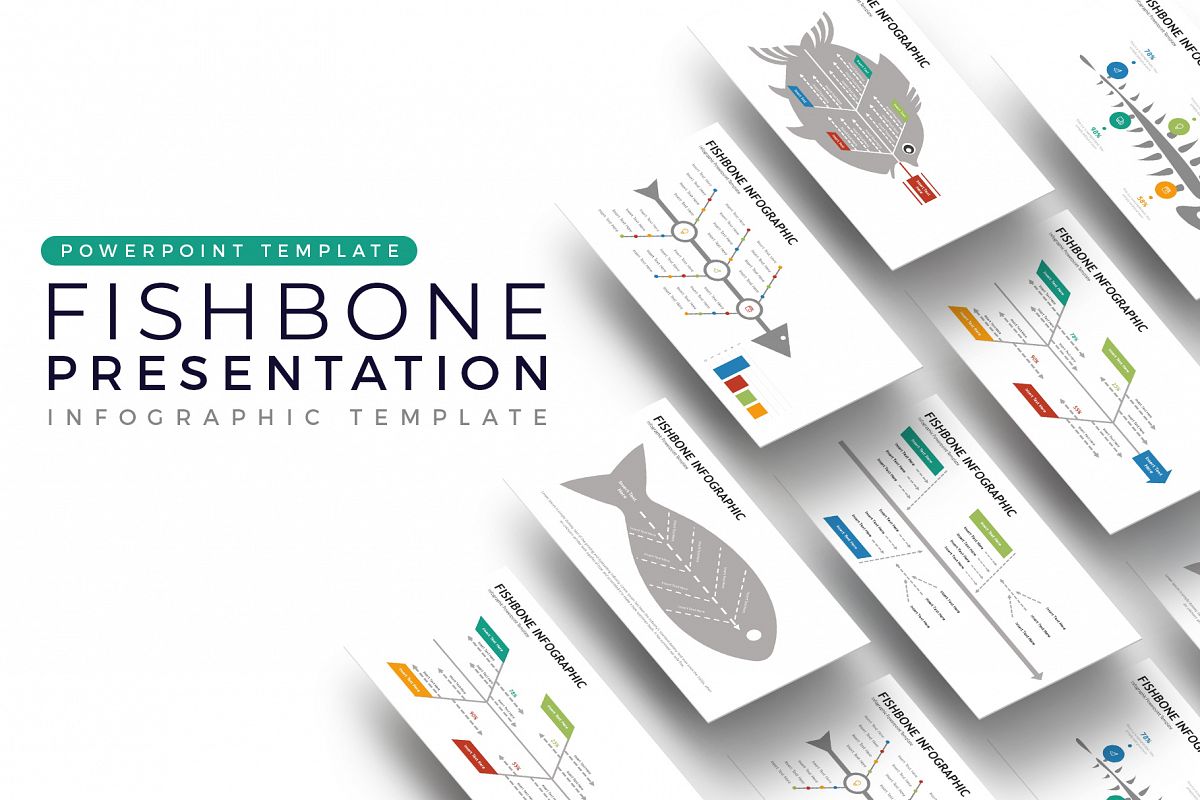 Fishbone Presentation - Infographic Template example image 1
