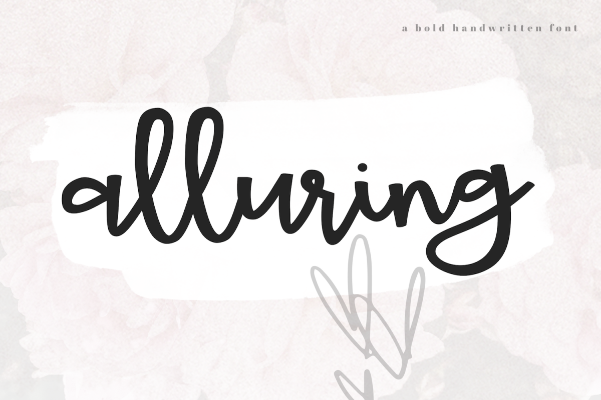 Alluring - A Bold Script Font example image 1