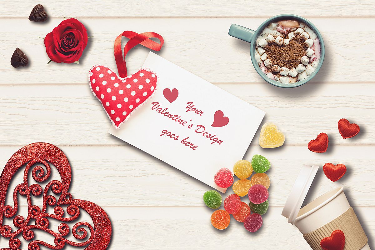 Valentine Card Mock-up #5 example image 1