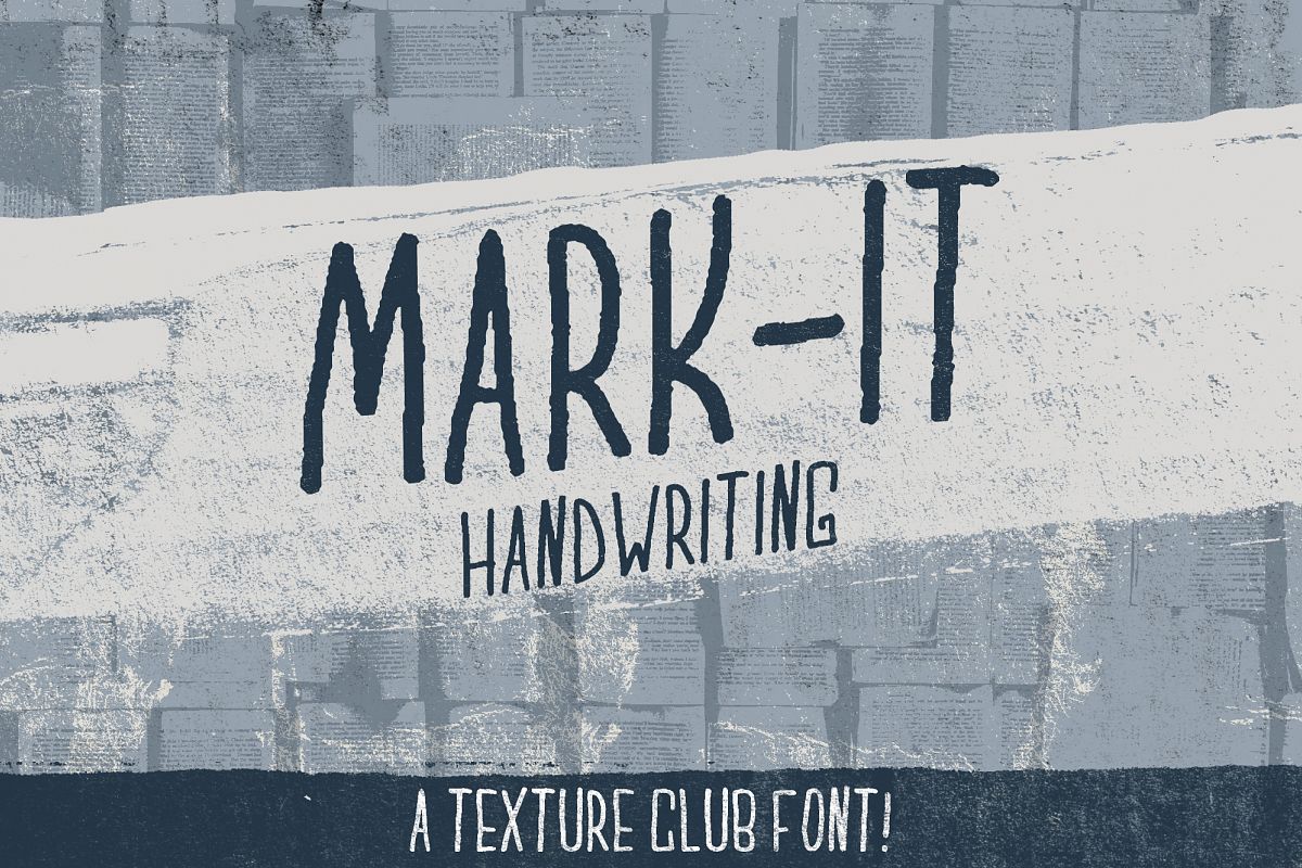 Mark-It handwritten font example image 1