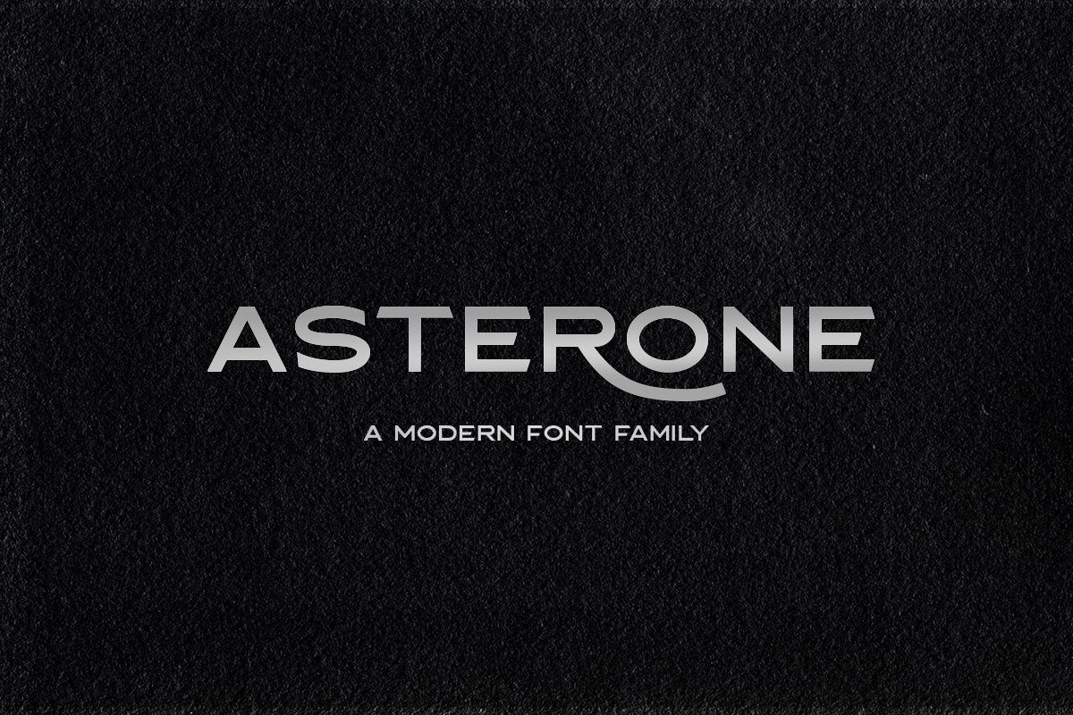 Asterone - Modern Font Family example image 1