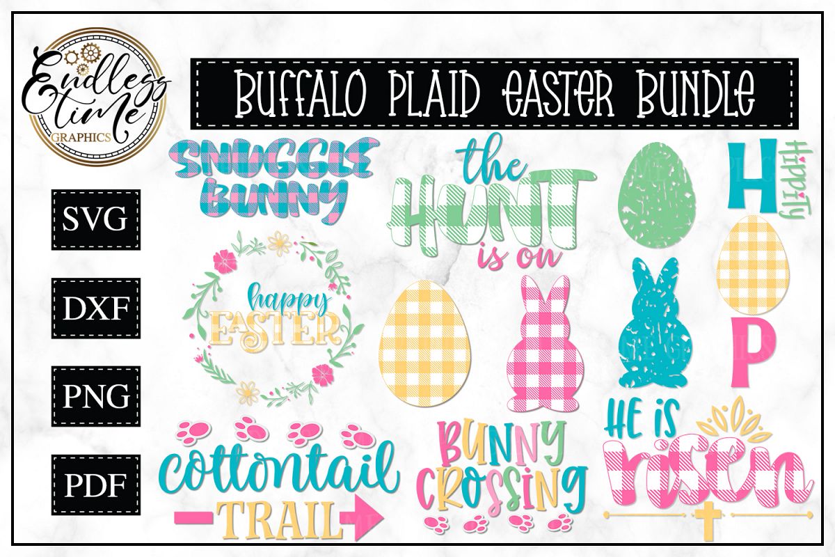 Buffalo Plaid Easter Bundle - A Hoppy Little Bundle example image 1