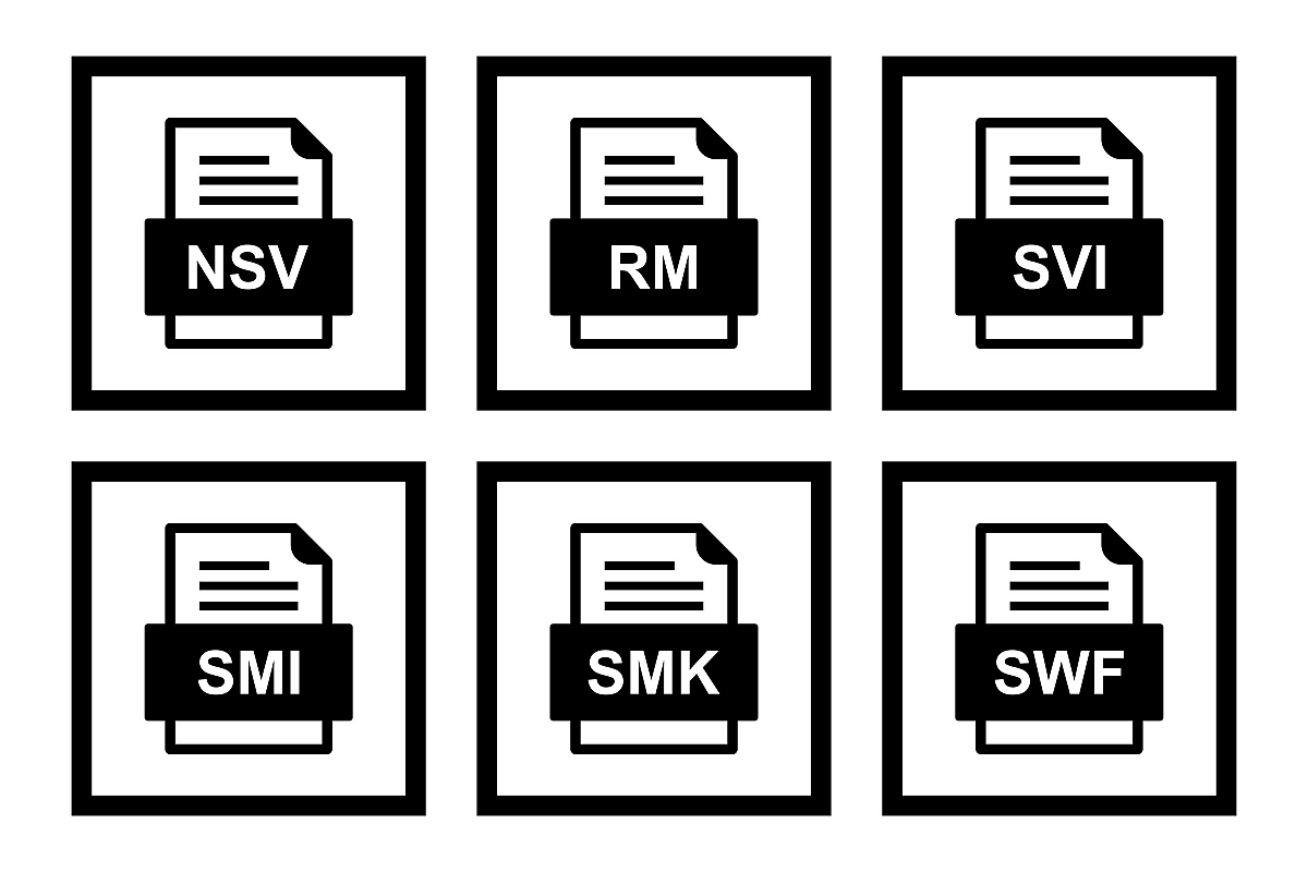 Set Of File Formats Icons example image 1