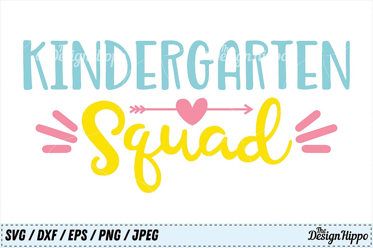 Kindergarten Squad, Kindergarten Teacher, Crew, Team SVG ...