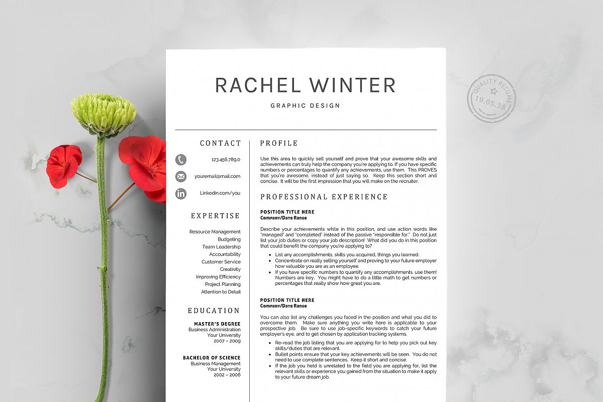 Creative Resume Template example image 1
