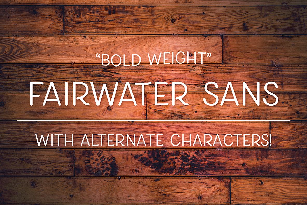 Fairwater Sans Bold example image 1