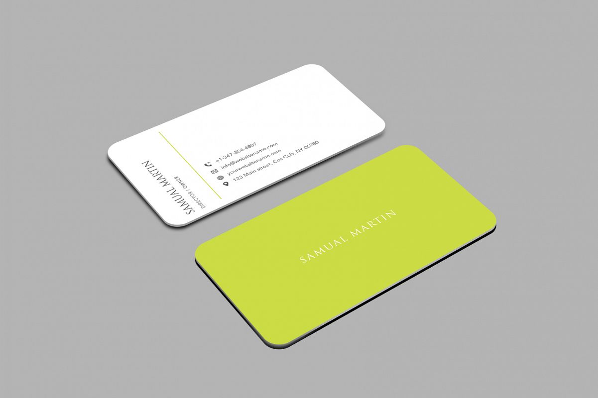 Beautiful Simple Classy Modern Business Card example image 1
