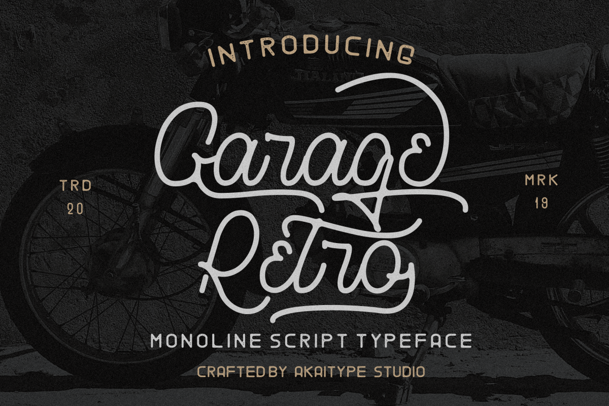 Garage Retro - Vintage Font example image 1