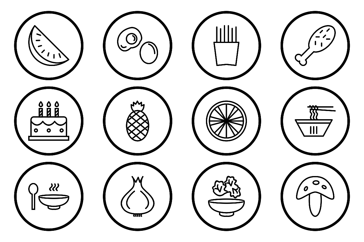 Set Of Food Icons example image 1