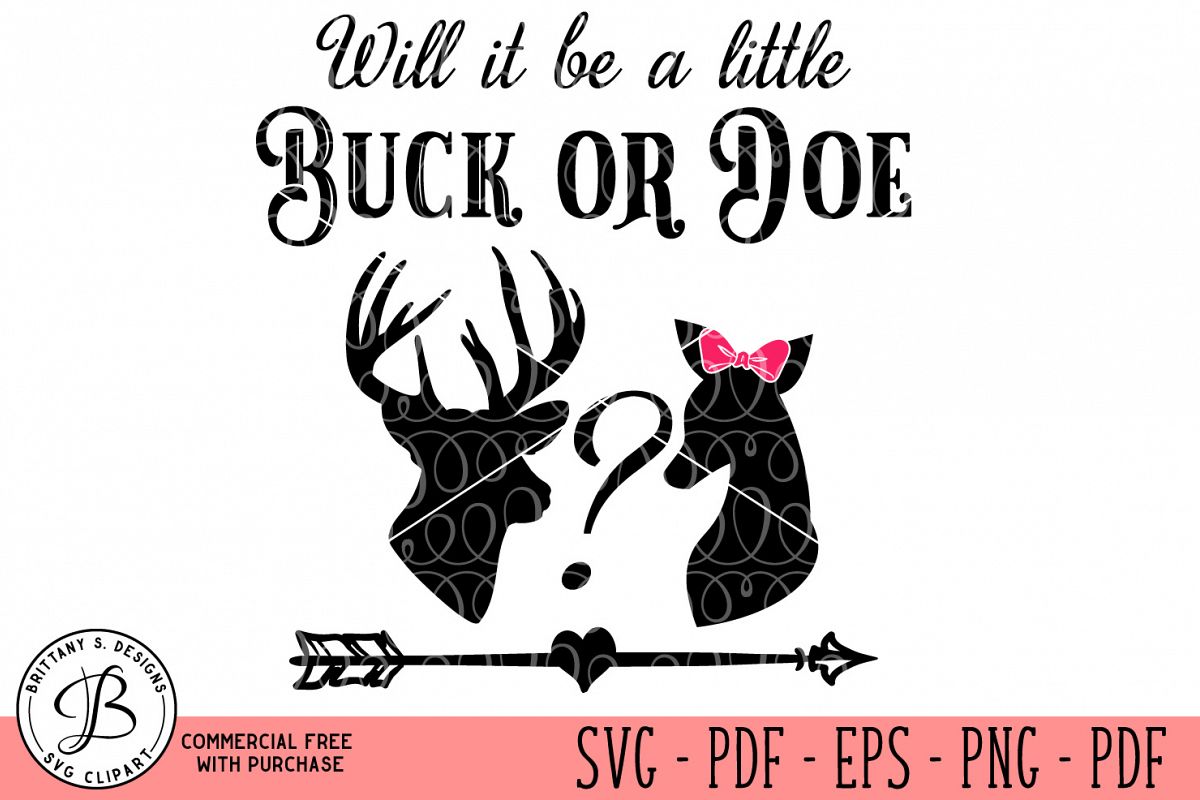 Buck or Doe SVG (62164) | SVGs | Design Bundles