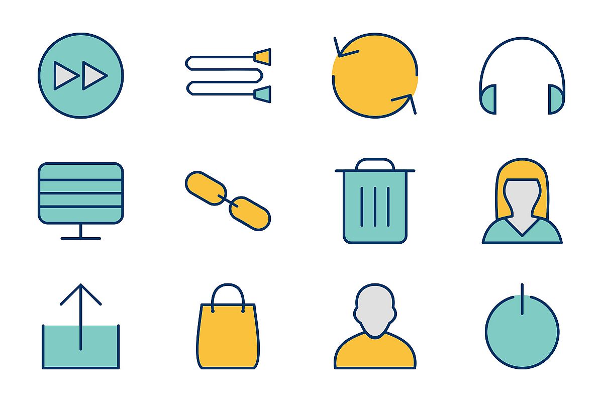 Set Of Multimedia Icons example image 1