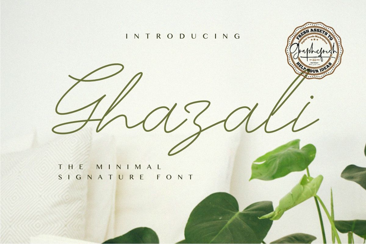 Ghazali - The Minimal Signature Font example image 1