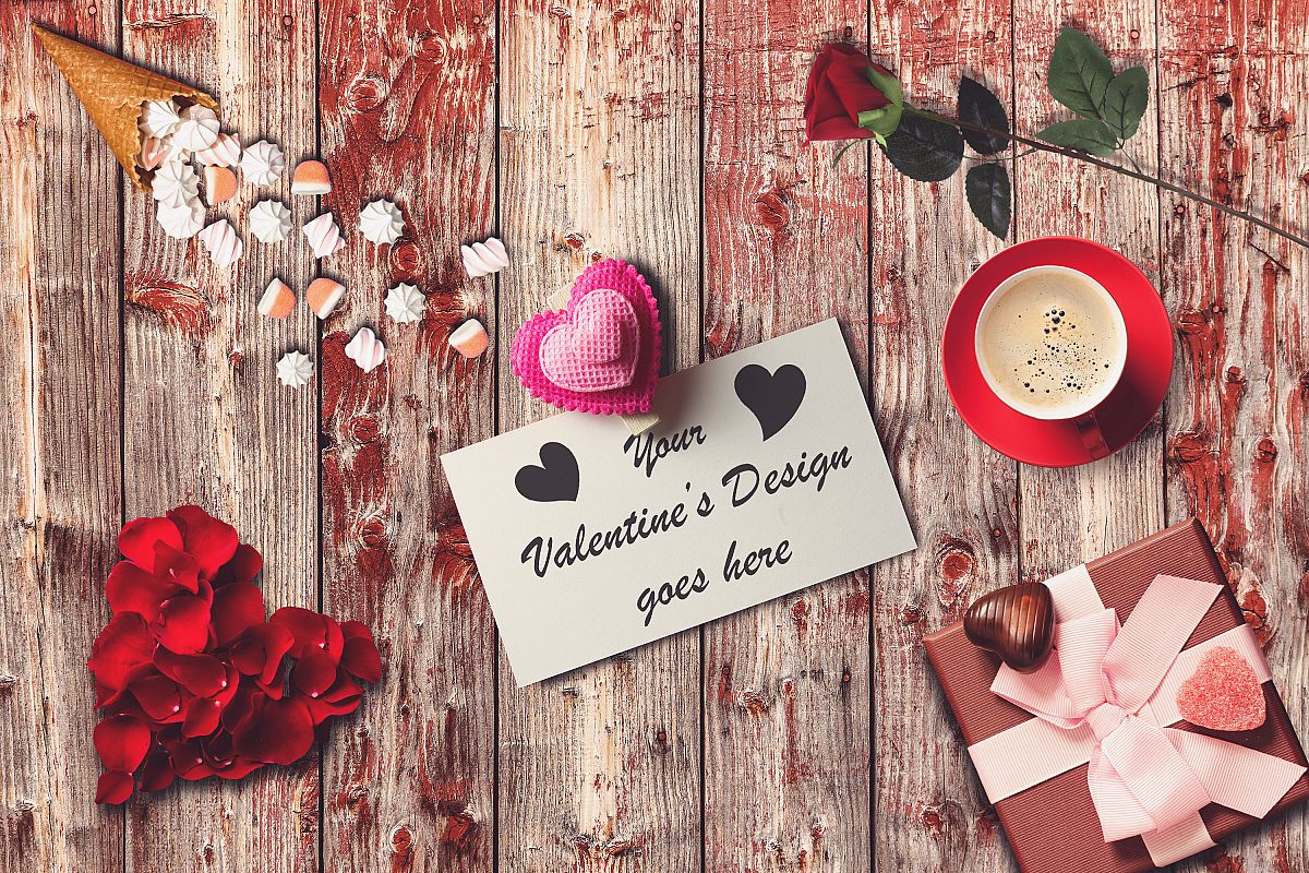 Valentine Card Mock-up #10 example image 1