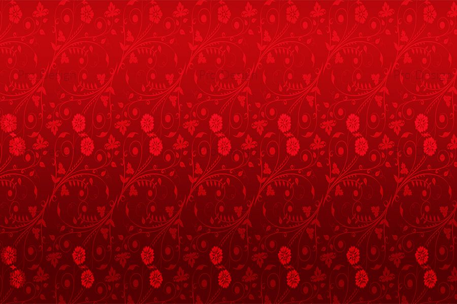 Red European pattern background example image 1