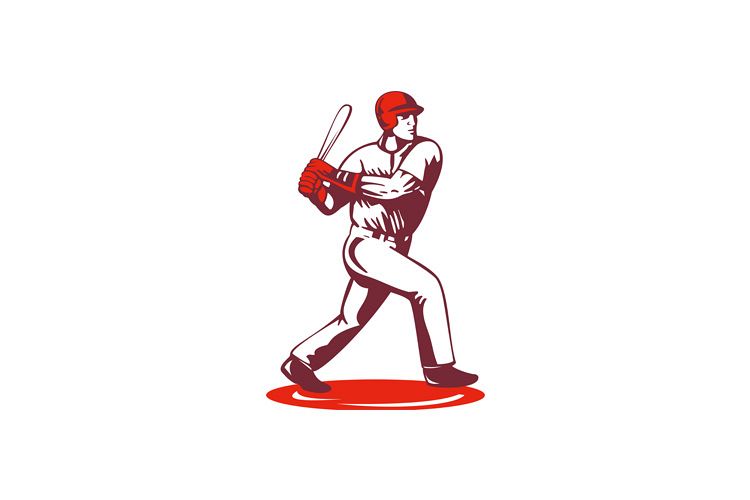 Baseball Player Retro example image 1