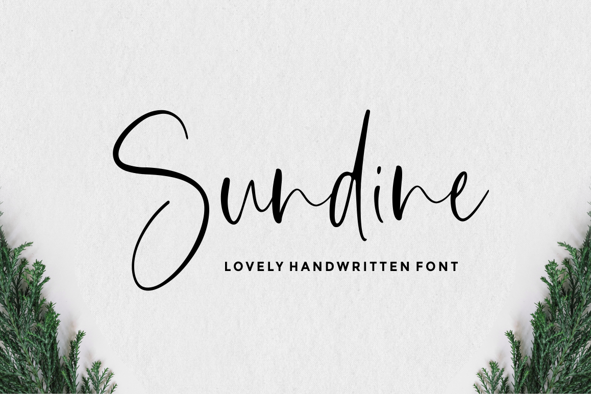 Sundine - Handwritten Font example image 1