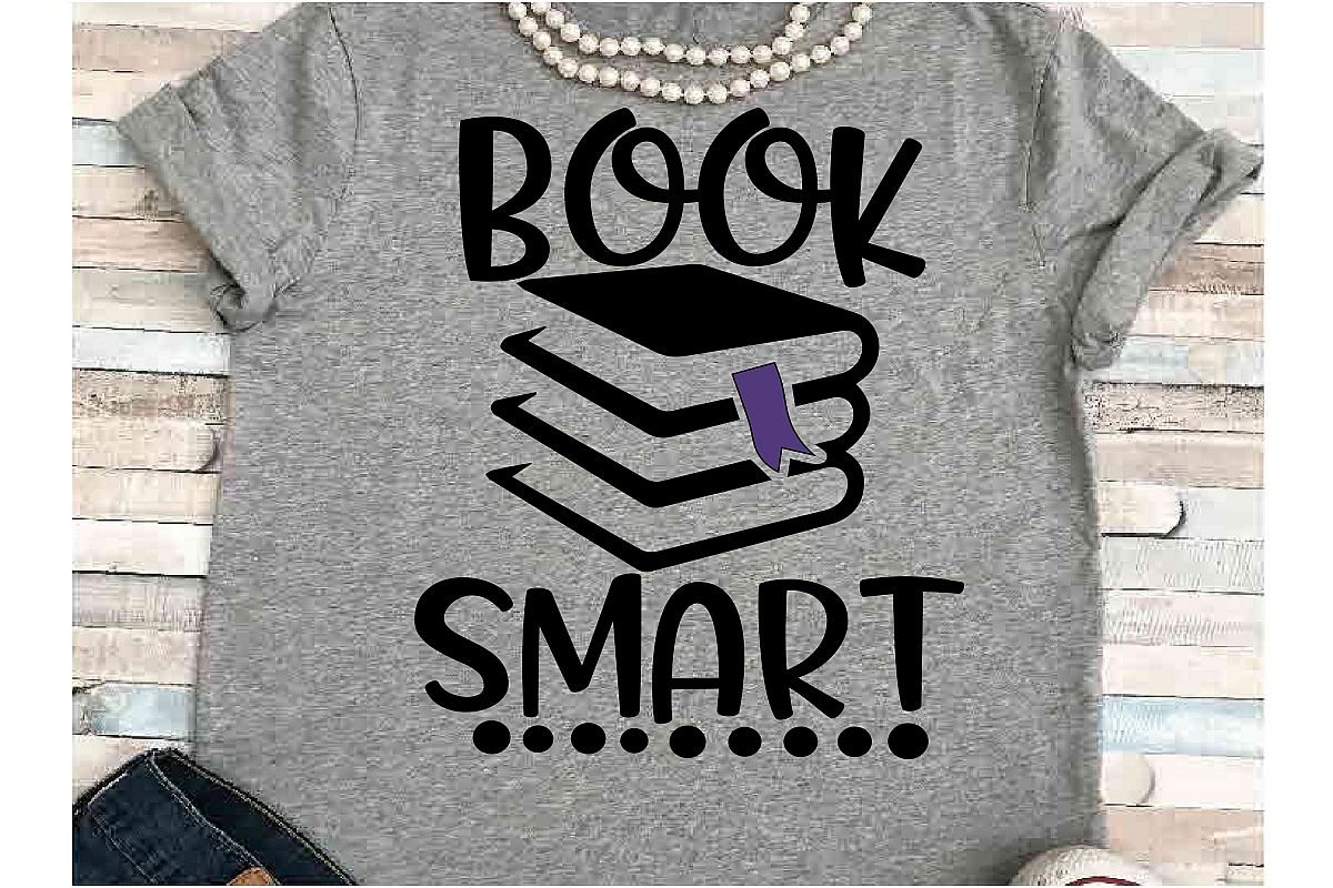 Teacher SVG DXF JPEG Silhouette Cameo Cricut book smart example image 1