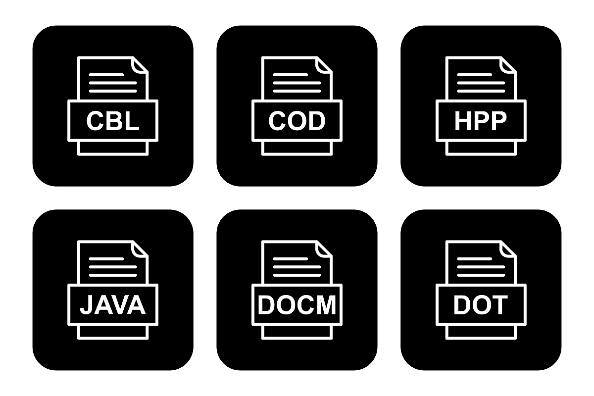 Set Of File Formats Icons example image 1
