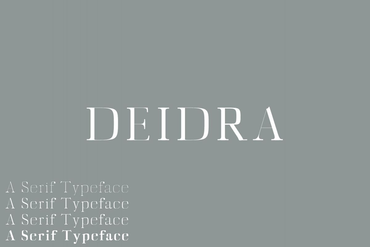 Deidra Serif Typeface example image 1