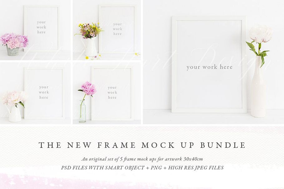 The 30x40cm frame mockup Bundle example image 1